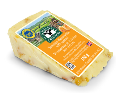 COM: WENSLEYDALE CREAMERY Yorkshire Wensleydale & Apricots 150 g - 6 x 150 Grams